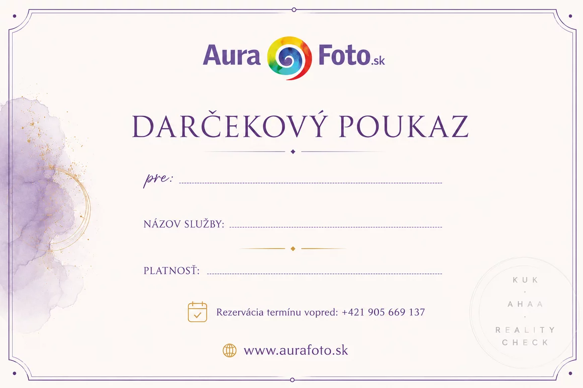 DARČEKOVÝ POUKAZ NA FOTENIE AURY